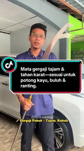 Mata gergaji tajam & tahan karat—sesuai untuk potong kayu, buluh & ranting.#gergajikayu #gergajipemotong #gergajitajam 