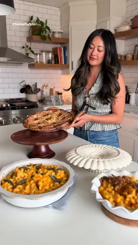 #SamsPartner Holiday prepping — saying yes to homemade touches, and to @Sam’s Club for making it all easier. The Member’s Mark mac & cheese and honeycrisp apple lattice pie are ready in minutes, so I can spend less time cooking and more time creating the cozy details that make it feel homemade. #SamsClub #MembersMark
