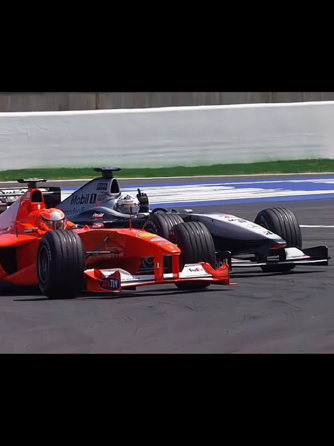 Schumacher vs Coulthard France 2000
