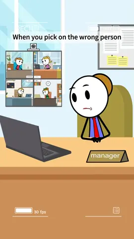 She chose violence…🫣🫣🫣@✨️The Real Veronika ✨️ #jobs #worklife #manager #work #animation 