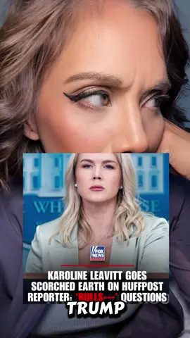 This is exactly why he picked her! #karolinelevitt #huffpost #funny #wow #reporter 