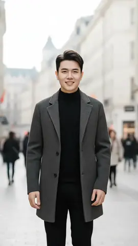 MT23 - Áo Mangto Nam GOMAN, áo dạ Nam phong cách Hàn Quốc dáng lỡ cổ bể #aomangto #aodanam 