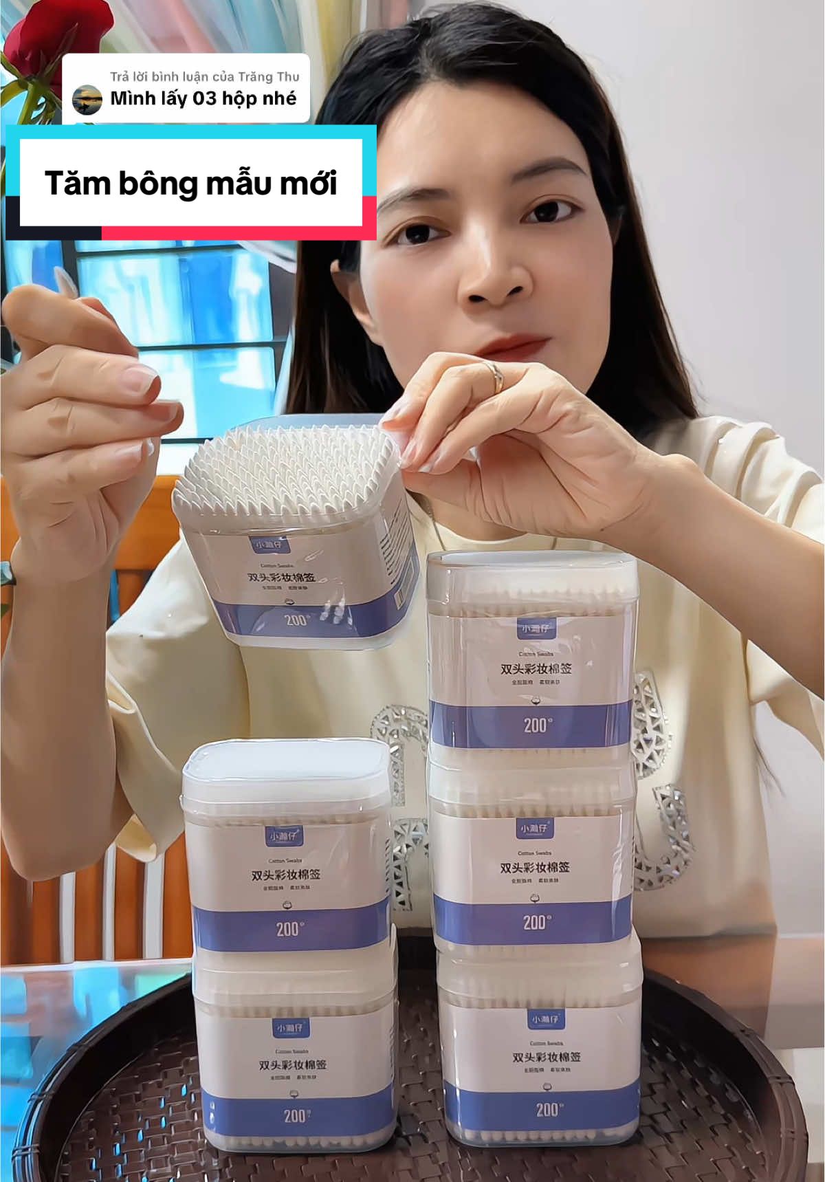 Trả lời @Trăng Thu Tăm bông 2 đầu mẫu mới dùng thích lắm ạ #nhisuti #xuhuong #tambong #tambongngoaytai #tambong2dau 