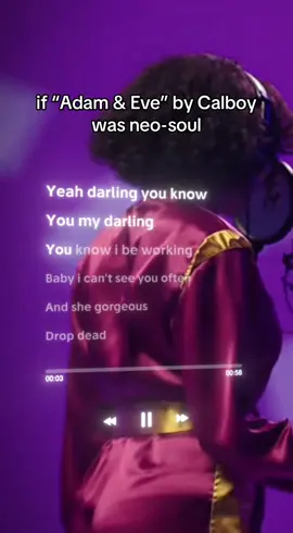 if “Adam & Eve” by @Calboy was neo-soul #calboy #adamandeve #darling #coversong #cover 