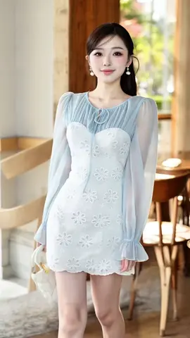 Đầm tay bồng thiết kế#TikTokAwardsVN #thoitrang #thoitrangnu #damxinh #damxinhthietke 