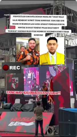 PERKATAAN INI SANGAT MENYINGGUNG HATI MASYARAKAT YANG HARI INI SULIT NYA MENCARI SESUAP NASI INI MALAH ANGGOTA DPRD PROVINSI SUMATERA UTARA YANG BERKEDOK KETUA MPC PP KOTA MEDAN .HARI INI RAMAI DI PERBINCANG AN.TAK SELAYAK NYA MENCERMINKAN ANGGOTA DPRD SOSOK RAHMADDIAN SYAH YANG MENGGELAR KLUARGA ANIF SYAH KINI TAK MEMANDANG LAGI APARAT PENEGAK HUKUM.AKANKAH UNDANG