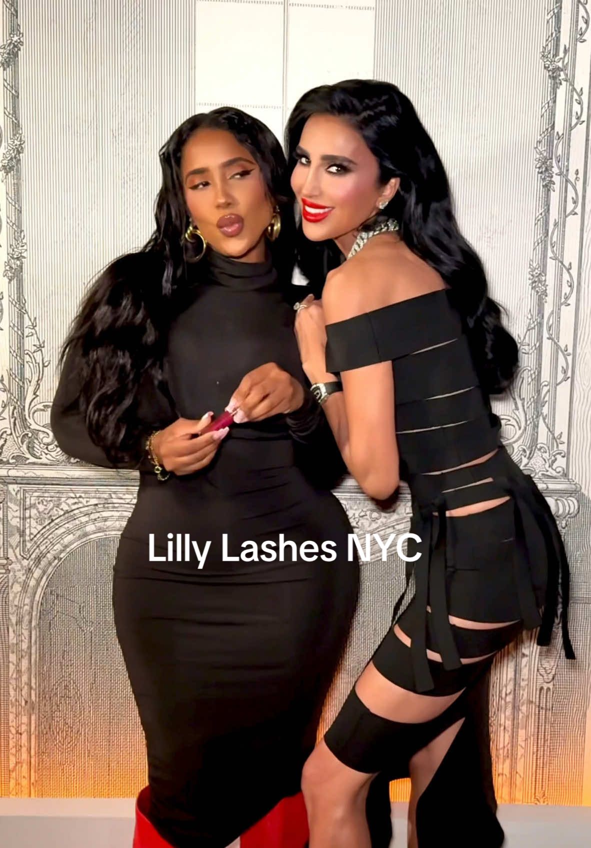 Such a fun night celebrating @Lilly Lashes new makeup launch at @DuaneParkNYC ! We met the queen herself, @Lilly Ghalichi , and learned all about the new Lip Thrills Sheer Vibrating Lip Glosses and All The Fills 3D Brow Tinted Fiber Gel! I'm really excited to try them, and I love that they're infused with skincare and peptides. The performances were incredible, and the vibes were unmatched. Congrats on this amazing new chapter! #lillylashes 