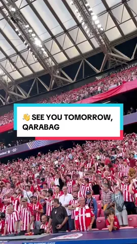👋 See you tomorrow at San Mamés, @fkqarabagh  #AthleticQarabag #qarabag #championsleague #viral 