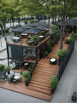 Phần 02: Khám phá quán cafe container 2 tầng xịn sò! 🏗️ ☕️ Không gian hiện đại, bao quanh bởi cây xanh mát mẻ. Đặc biệt là sân thượng view công viên cực chill và cầu thang/sàn gỗ rộng rãi siêu ấn tượng. Thiết kế lắp ghép linh hoạt, đẹp mắt thế này ai mà không mê! ✨🌿  ​Quán Cafe Container 2 Tầng View Công Viên Cực Chất ​#NhàĐẹpContainer #CafeContainer #ThiếtKếĐộcĐáo #KiếnTrúcSángTạo #QuánCafeĐẹp