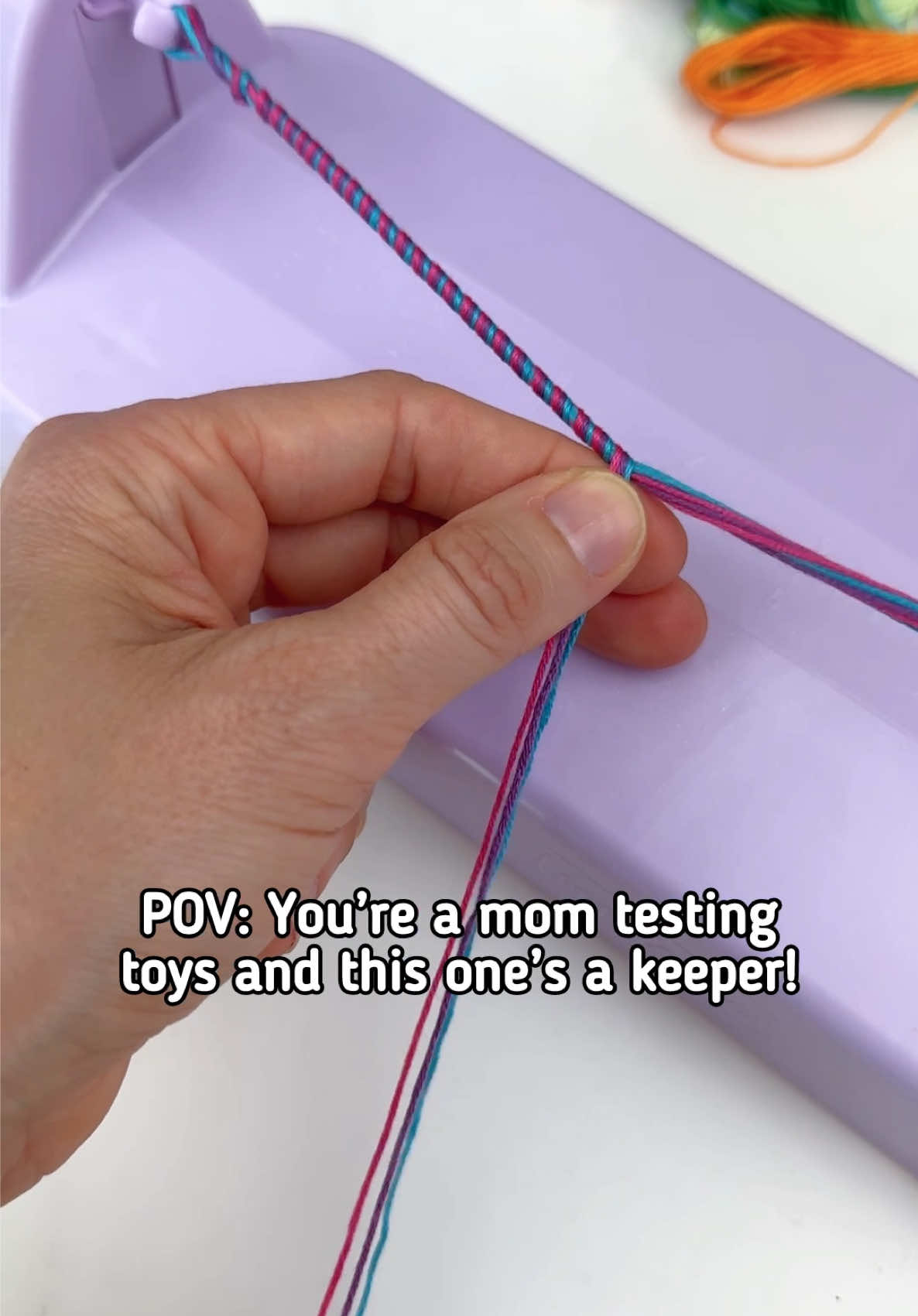 Linking this exact set in my bio! I bought this for the kids, but I have to be honest, I can’t stop making bracelets myself 😂 It spins them in seconds and every design looks different. So easy, and sooooo satisfying!  Tag a friend who’d get just as hooked, and 📌 tap the bookmark button to save this for your next playdate or gift idea!  Available at Walmart!  @PlayMonsterFun #loopdedoopartner #loopdedoo #walmartfinds #braceletmaker #craftykids