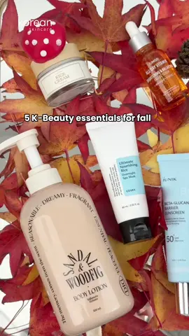 5 K-Beauty essentials you absolutely need for this fall! 🧡 🎃 Jumiso - All Day Vitamin Brightening & Balancing Facial Serum 🎃 I’m From - Rice Cream 🎃 IUNIK - Beta Glucan Barrier Sunscreen 🎃 COSRX - Ultimate Nourishing Rice Overnight Mask 🎃 OdiD - Milkincera Perfume Body Lotion (Sandal Wood Fig) Do you already have a favorite out of these? 👀 #koreanskincare #skincare #kbeauty #ksglowies