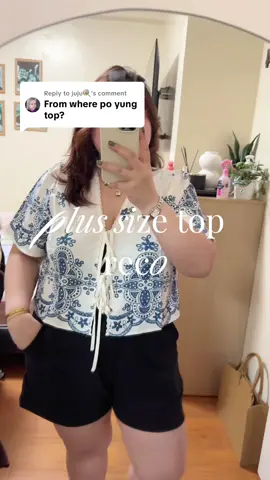 Replying to @juju🍭 plus size friendly top from TikTok shop 💖 #plussizefahion #plussizetop #topsforwomen #topsrecommendation #plussizeootd 