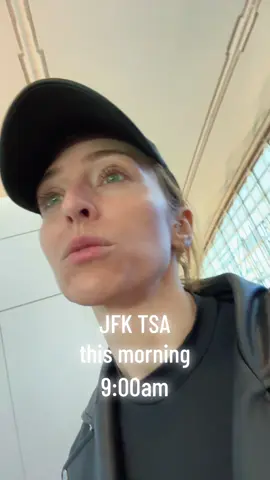 was low key worried about traveling w/ the shutdown. pleasently surprised it wasn’t bad. #travel #jfk #kelsiewatts #airportlife 