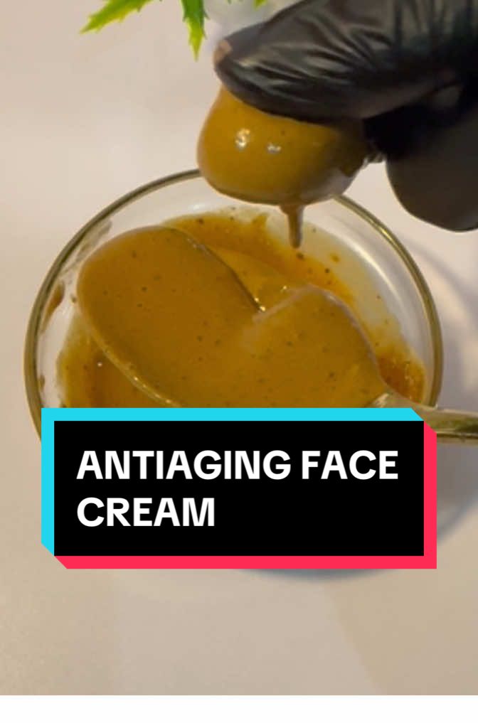 Homemade anti-aging cream. How to make anti-aging cream. #antiagingskincare #antiaging #antiwrinkle 