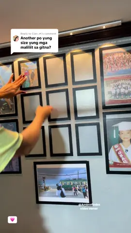 Replying to @Cian ౨ৎ A6 po size ng frame, 4R naman size ng picture 🫶🏻 #magneticwallframe #magneticdisplayframe #selfadhesiveframe #pictureframe #wallframe 