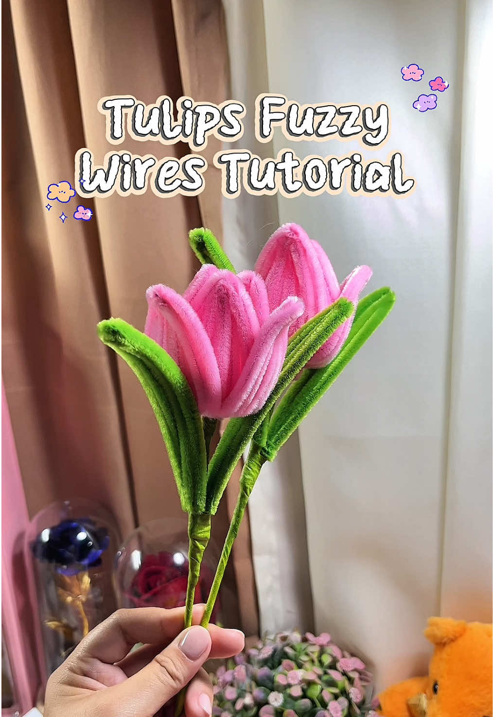 tulips fuzzy wires tutorial blooming tulips fuzzy wires tutorial 🌷 #fuzzywire #fuzzywireflowers #fuzzywirebouquet #fuzzywireflower #fuzzywiretutorial 