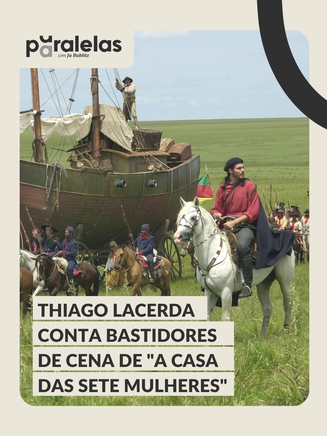 CENA ÉPICA 🐎⛈️ No episódio desta semana do Paralelas, o ator Thiago Lacerda relembra uma das cenas mais marcantes de A Casa das Sete Mulheres. Durante uma tempestade real, ele e o diretor da minissérie, Jayme Monjardim, combinaram de aproveitar o temporal e decidiram gravar sem usar efeitos especiais. Confira o trecho e conte o que achou nos comentários! ⏯️ Assista ao episódio completo no YouTube de GZH e nas principais plataformas de áudio. Acesse pelo link da bio! 📲 🟠 Paralelas é o novo podcast de GZH sobre os assuntos que movimentam Porto Alegre e o Rio Grande do Sul. Apresentado por Juliana Bublitz, o programa recebe convidados para debater sobre cultura, comportamento, cidade e questões sociais. 📷 André Feltes/Grupo RBS