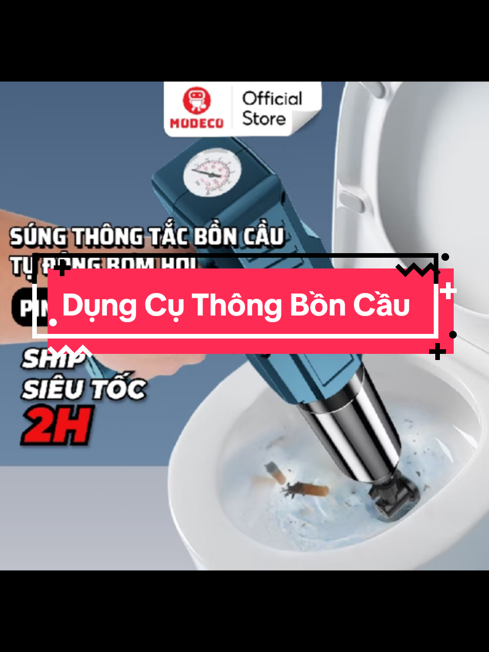 Súng Thông Bồn Cầu Bơm Hơi Tự Động Modeco, Thông Tắc Chậu Rửa Bát, Bồn Tắm - Khí Nén Agt Cực Mạnh 8k #sungthongtacboncau  #sungthongboncau  #thongboncau. #thongvanluong  #roupchenbatcokhayxanuox