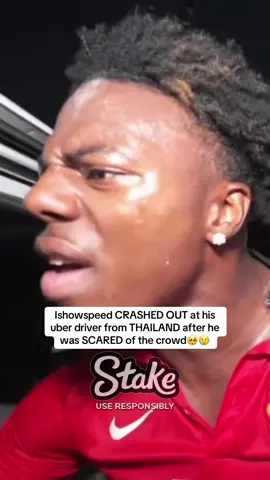 Ishowspeed CRASHED OUT at his uber driver from THAILAND after he was SCARED of the crowd🥺😢 #ishowspeed #fyp 