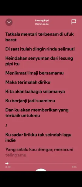 Raim Laode - Lesung Pipi - (Full Lirycs) - #raimlaode #lesungpipi #raimlaodelesungpipi #spotify #music #foryou #fyp #lirycs #fyppppppppppppppppppppppp #xyzbca #music 