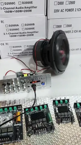 D2000C 400W Amplifier VS DZ 800W Subwoofer 🔉🔊🔊🔥💯 #fyp #DIY #bassboosted #bluetoothspeaker #jbl 