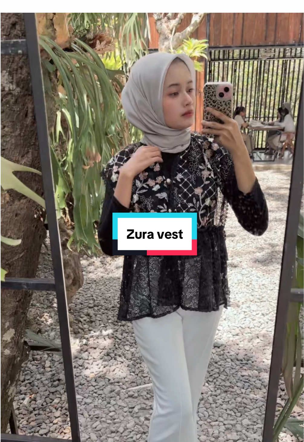 Zura Vest Hitam #vest #outer #bajucewek #fyp #fypシ 