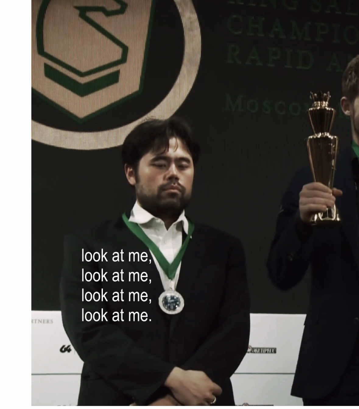 #HIKARU ༉  He looks so sad at this ceremony 💔 I can't  #chess #hikarunakamura #xyzbca #fyp