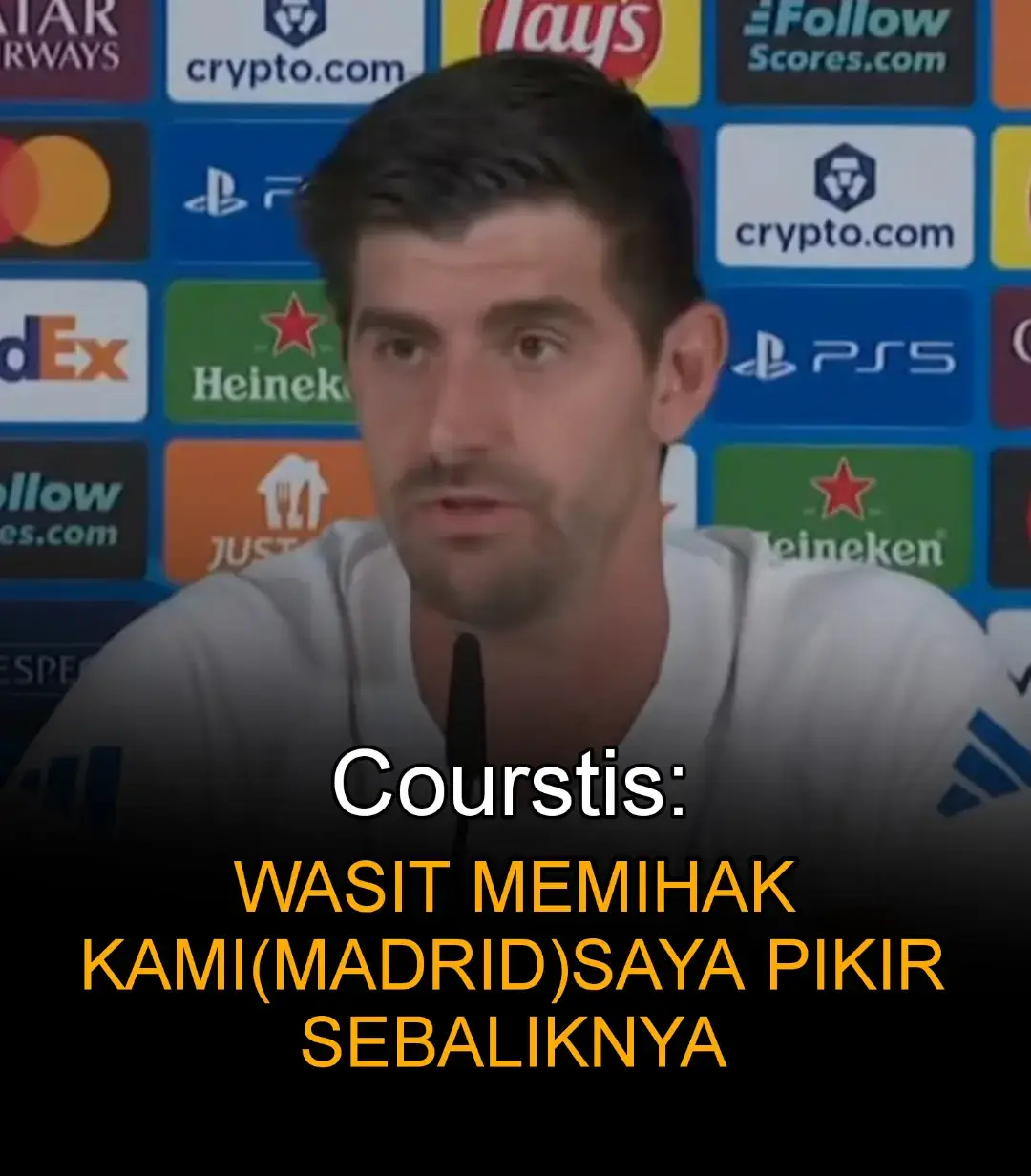 🗣️Thibaut Courtois: Sejak saya bergabung dengan Real Madrid, saya tidak pernah merasa wasit berada di pihak kami — justru sebaliknya! 😱