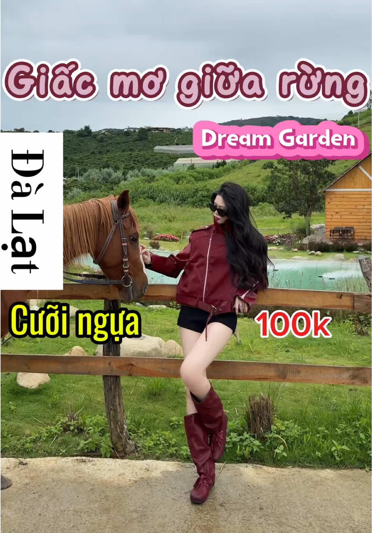 Đi đà lạt cưỡi ngựa chill chill tại Giấc mơ giữa rừng - Dream Garden Coffee Tà Nung . #hhappyclothing #dalat 