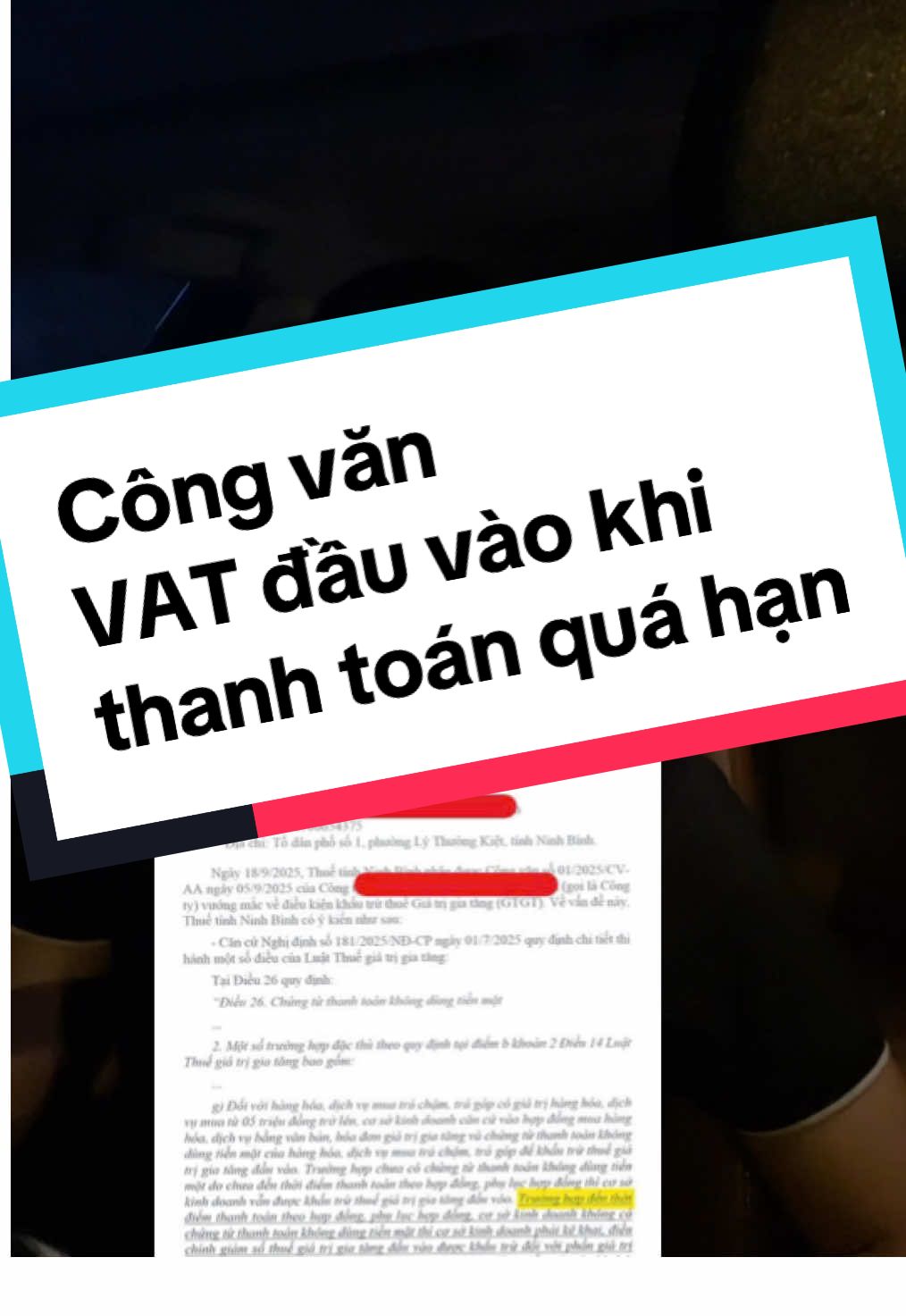 Khi quá hạn thanh toán mới ký dc phụ lục gia hạn hợp đồng #thue #ketoanthue #ceo #taichinh #ketoan 