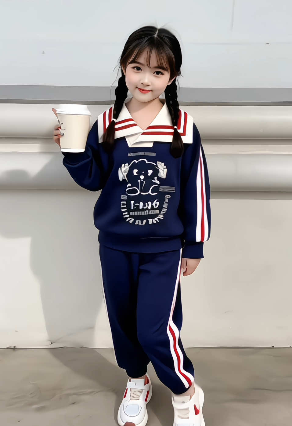 Set Thu Đông bộ kẻ cho Bé Gái Và Bé Trai 10–30kg Bộ Quần + Áo. Chất vải nỉ mịn ấm áp, hình in dễ thương#thoitrangtreem #bothudongchobe #setxinhchobe #bodaitaychobe #aokhoacchobe 