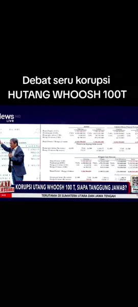 Debat seru malam ini HUTANG WHOOSH 100T