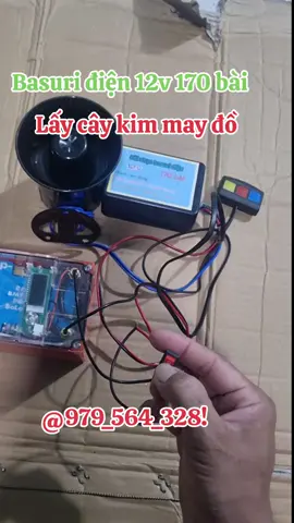 Lấy cây kim may đồ test basuri điện 12v 170 bài #laycaykim#basuri 
