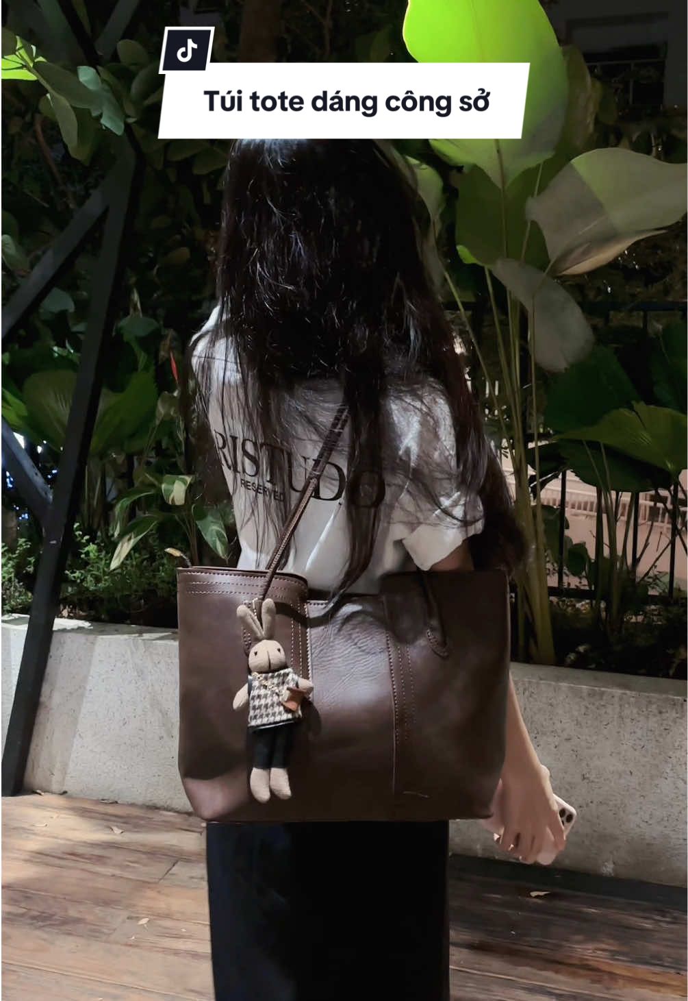 Túi tote dáng công sở size lớn dựng vừa laptop #tuitote #tuixachnu #tuixach 