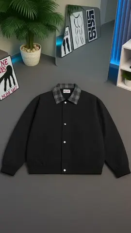 Áo Khoác Jacket Form Suông Cổ Bẻ Chất Liệu Kaki Nam Nữ Unisex #aokhoac #jacket #dothudong #unisex #xuhuong 