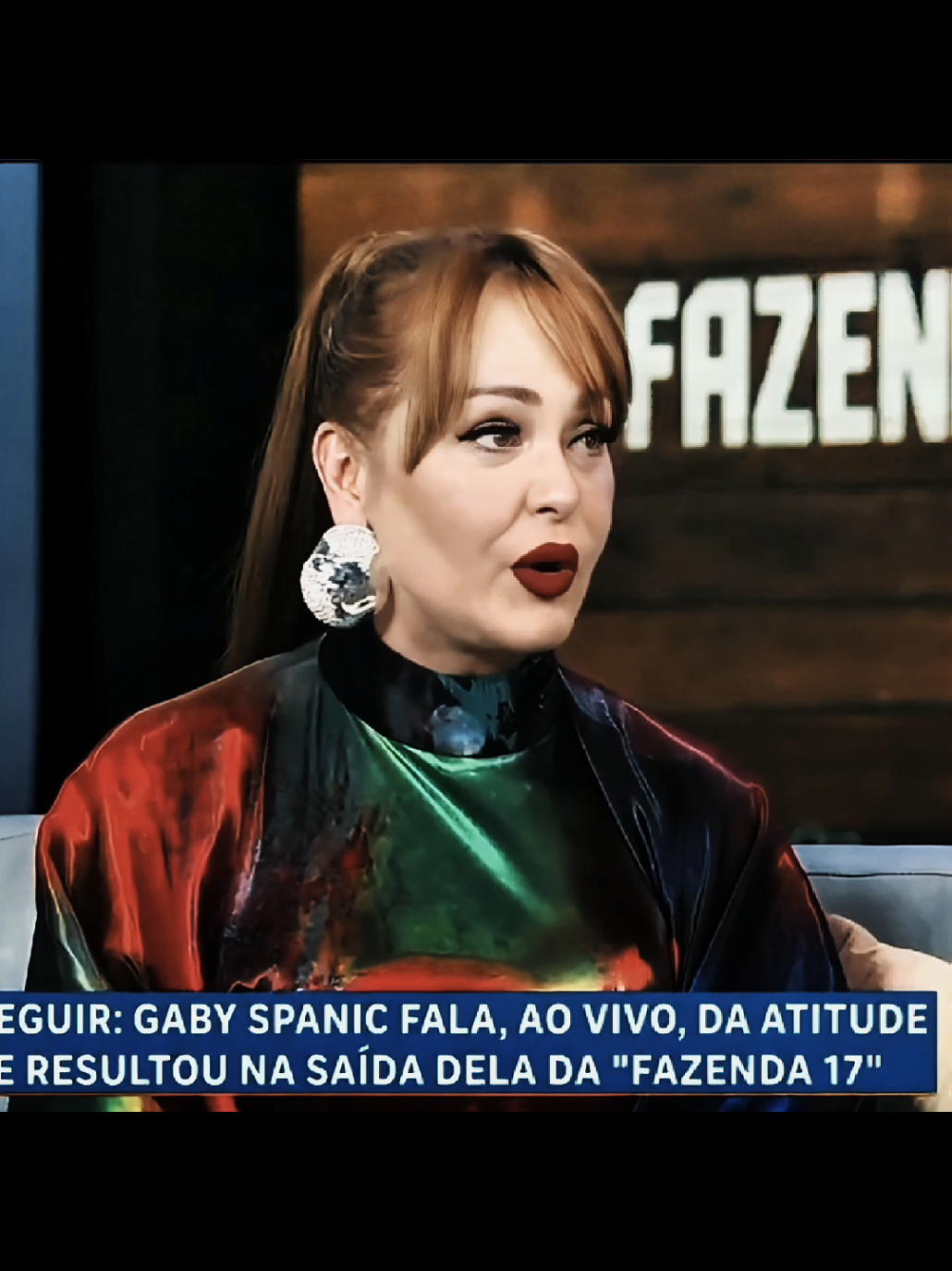 criou uma das maiores despedida de reality, gaby você sempre será icônica. | #gabyspanic #támiresassis #realityshow #afazenda17 #hojeemdia 
