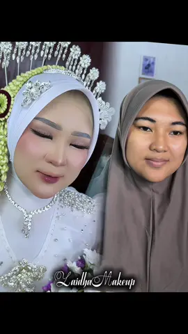 Before after ka dini😍😍 Masyaalloh…jadi lgsng pangling cuuantiikee poolll😍😍🫶🏻🫶🏻#zaidhamakeuppurbalingga #weddingpurbalingga #periaspurbalingga 