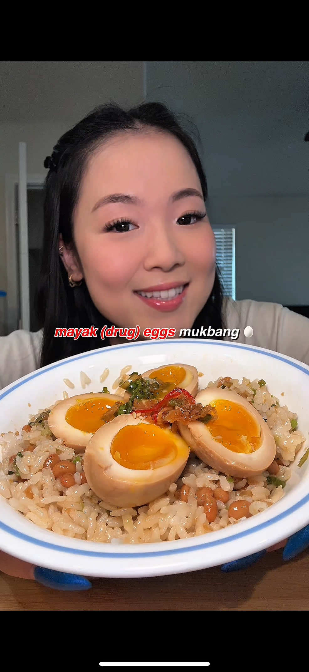 i got my resy and my belly is happy 😌 #mayakeggs #koreanfood #koreanmarinatedeggs #marinatedeggs #ricebowl 