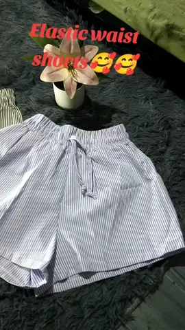 Elastic Waist Short in stripes..sobrang ganda ng tela hindi ka magsisisi kaya kong ako sayo icheck out muna yan sissy❤️ #affiliatetiktok #fyppppppppppppppppppppppp #trending #smallaffiliate #shorts 