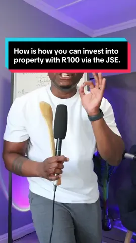 How is how you can invest into property with R100 via the JSE. 