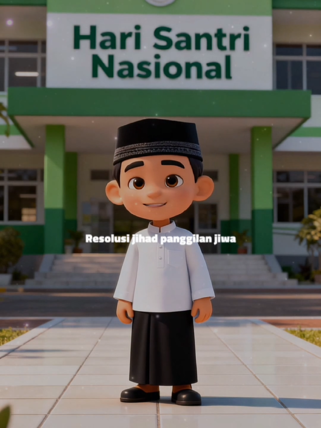 Hari Santri Nasional versi anak sholehnya yaaa bund ❤️❤️❤️ #genaicapcut #kreasiaicapcut  #CapCut #capcutgenai #capcutpioneer 