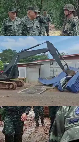 เริ่มรื้อแล้ว..! กองกำลังบูรพา นำเครื่องจักรเข้าไปรื้อถอนบ้านเรือนชาวเขมร ที่ลุกล้ำแผ่นดินไทย ที่บ้านหนองจาน #เขมร #ขแมร์ #กัมพูชา