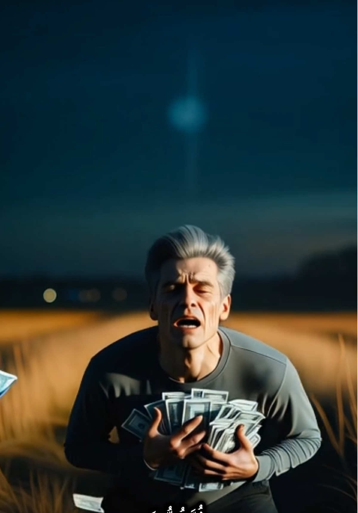 تفتكر هتلحق تهرب من الموت؟ بيجري ورا الدنيا.. لحد ما هي اللي لحِقته. والموت اللي كان بيهرب منه، لَقاه في وشّه. #قران_كريم #قران #اسلام #quran #muslim     