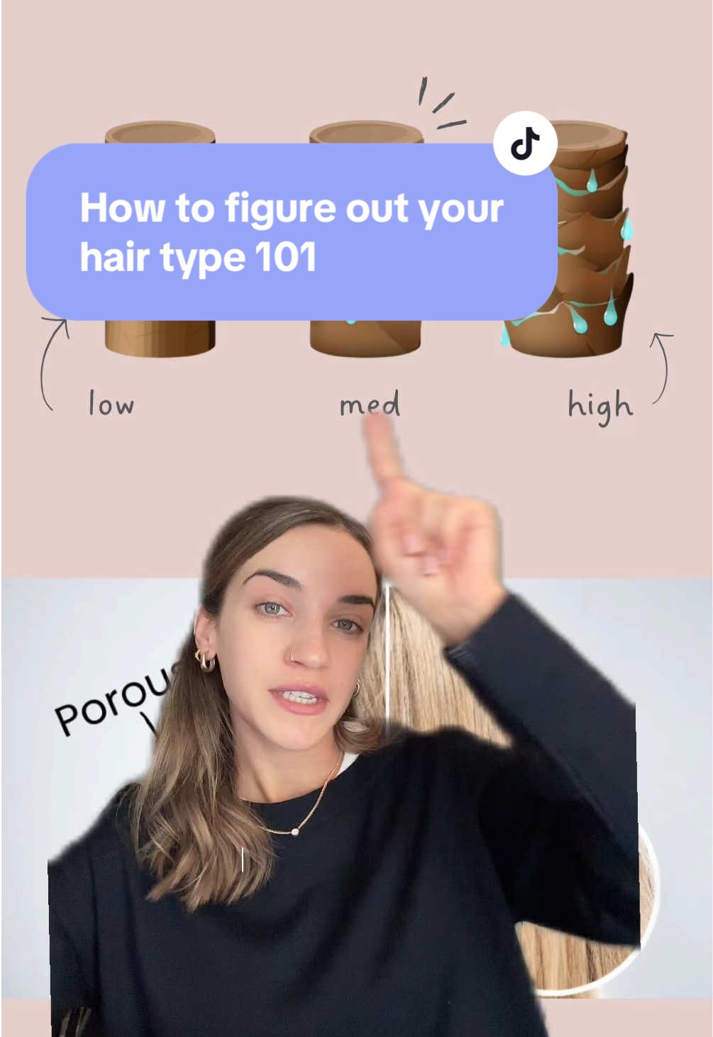 Replying to @vatc_ unsure of your hair type? Try this simple porosity test! ✨ #damagedhair #lowporosityhair #hairporosity #smoothhair #finehair 