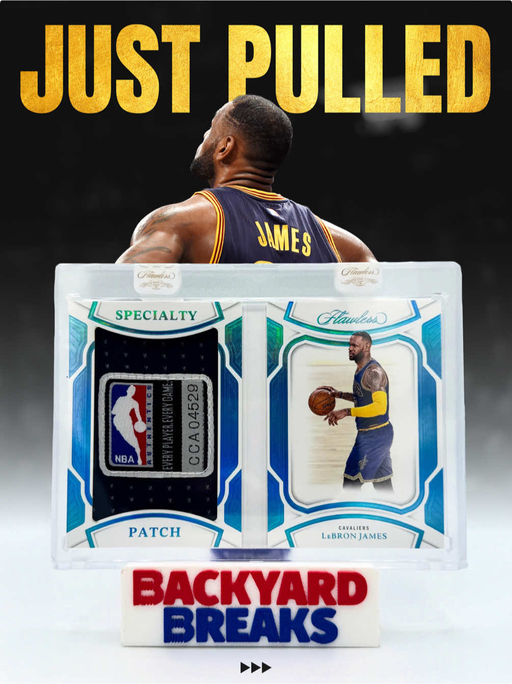 EVERY PLAYER ✅ EVERY GAME ✅ An absolute beauty 💎 Finals Worn NBA Logoman tag LeBron James 1/1 🤝 Pulled by Sui on the backyard rips @whatnotsports account 🔥🏀 #Cavs #NBA #Basketball #Sportscards #Flawless 