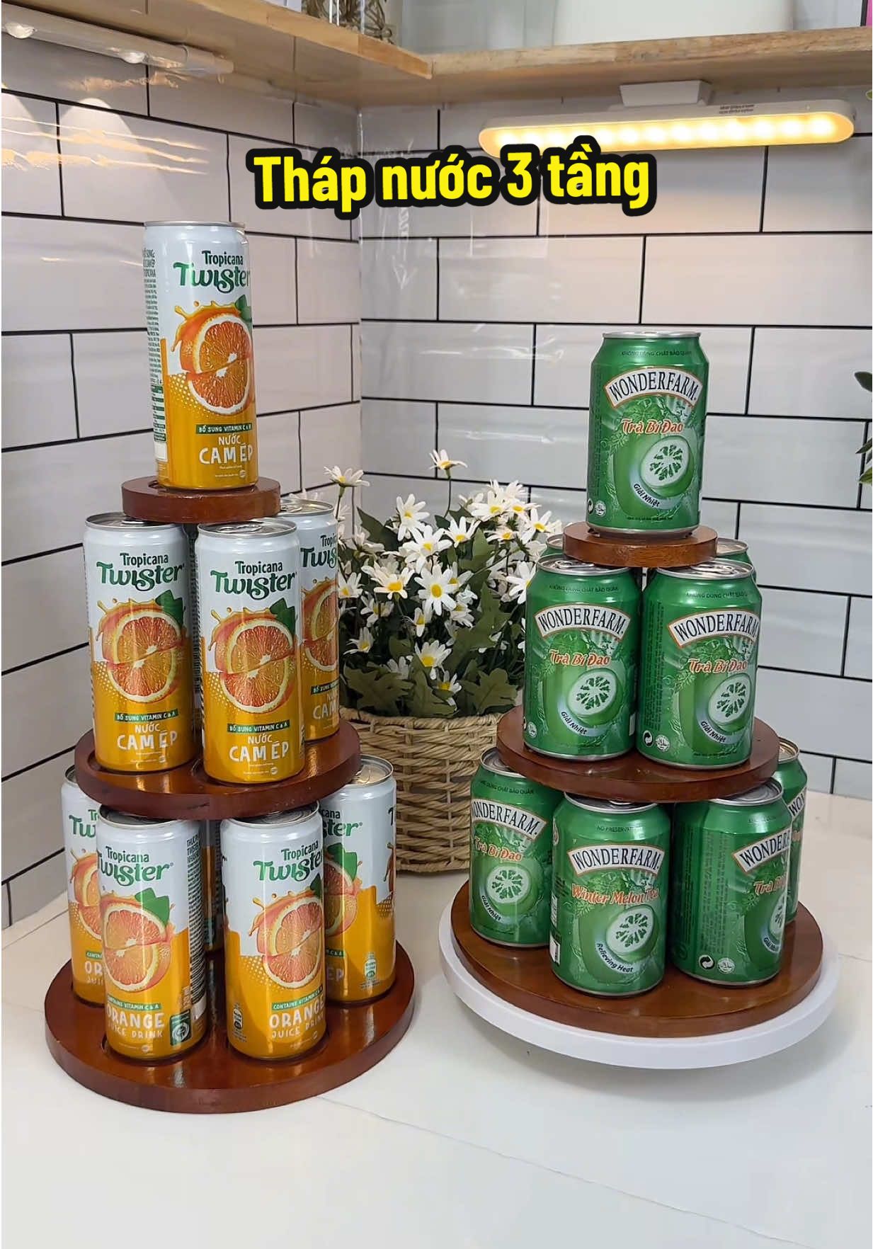 Tháp nước gỗ trưng ban thờ vừa đẹp vừa trang trọng #thapnuoctailoc #thapnuocngot #thapnuoc3tang 