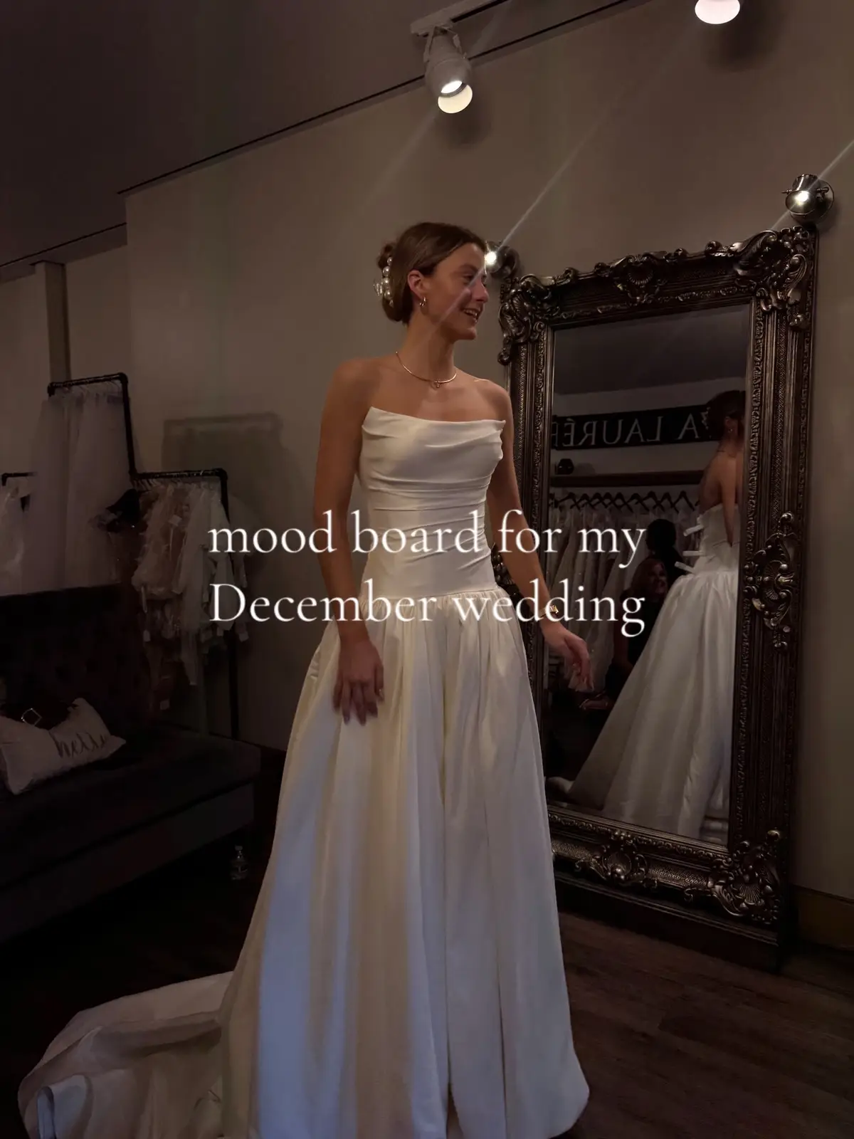 I never thought I’d be having a winter wedding but after all the planning I couldn’t be more excited. It’s so elegant and moody and I am obsessed. #decemberwedding #winterwedding #weddinginspo #weddingmoodboard #weddingplanner 