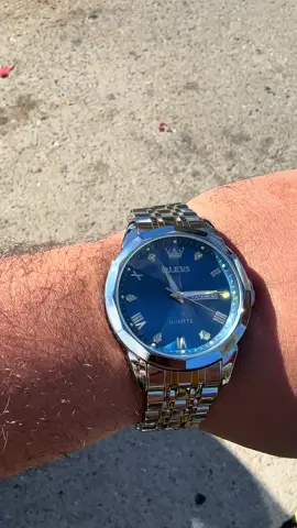 OLEVS Men's Diamond Business Dress Watch Analog Quartz Stainless Steel Waterproof Luminous Date Two Tone Casual Wrist Watches Time Accurate #ساعات_رجاليه #ساعة 