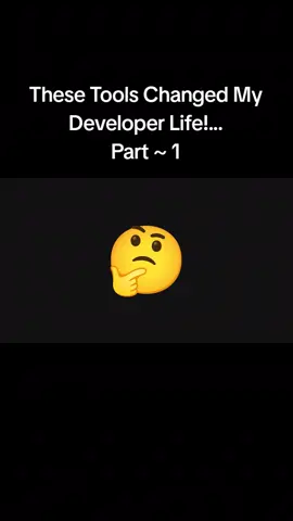 Part 1 ~ These Tools Changed My Developer Life! Discover the ultimate list of developer tools you didn’t know you needed! From whiteboarding with TLDraw to managing APIs with Insomnia, databases with DBeaver, and secrets with Doppler; this video covers nine game-changing tools that’ll level up your workflow. Whether you’re a frontend wizard or a backend wrangler, these picks will save you time, sanity, and a few headaches. #developertools​  #webdevelopment​  #programming​ #coding​ #devtools​ 