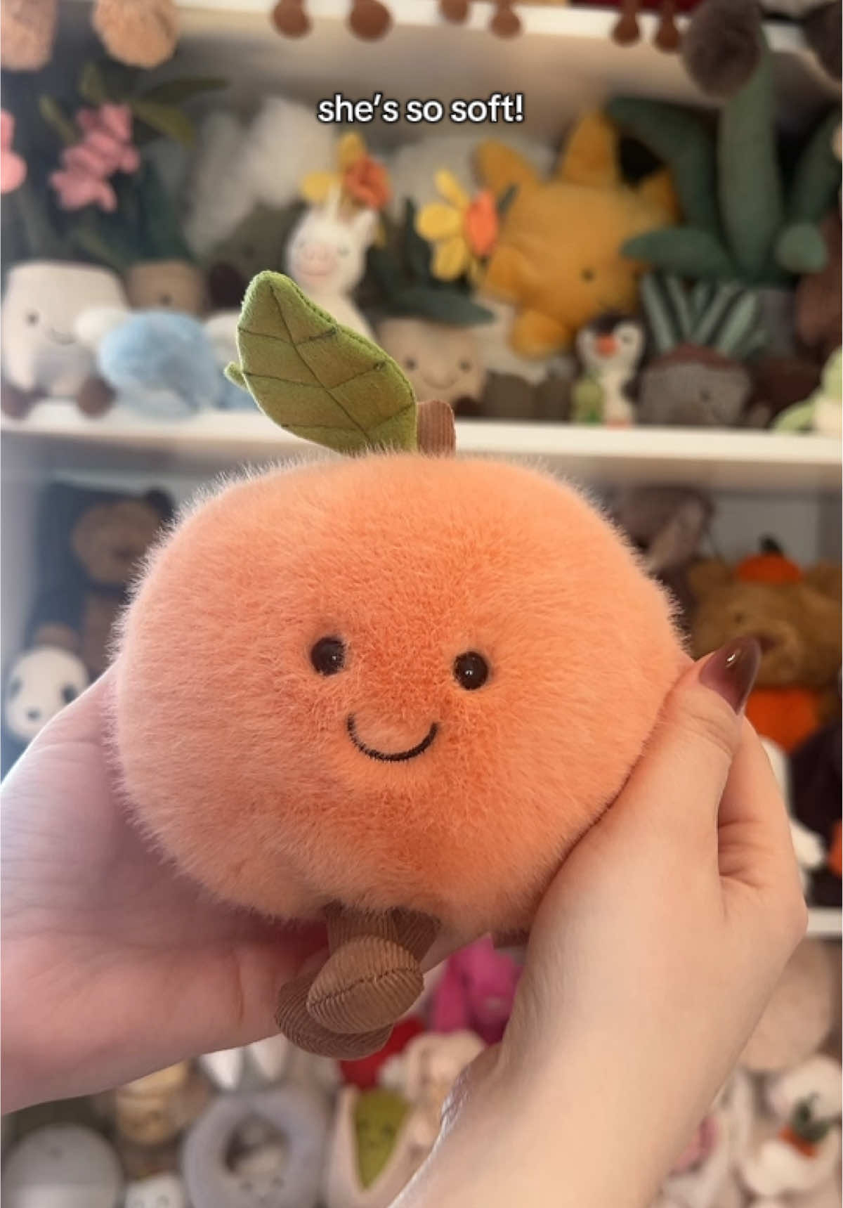 What rare Jellycat have you been hunting for? 🍑✨ (I’ll go first: the amuseable Peach for 2 YEARS!!) Finally unboxing the holy grail of my collection - the Amuseable Peach Jellycat that FINALLY restocked on the website. I literally screamed when I got the notification because this has been my most wanted jellycat since I started collecting. 🤭 For anyone building their collection, this is your sign to check the website RIGHT NOW before she’s gone again. The last time she restocked, she sold out in hours 😩 If you love rare finds, collection tours, and aesthetic hauls, follow me because you’re in the right place 💕 Drop a 🍑 if you’d add her to your collection and tell me what YOU’RE still ISO! #jellycat #jellycats #jellycathaul #jellycatcollection #jellycatcollector 